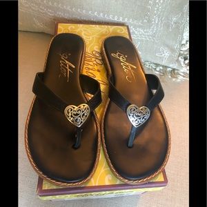 Brighton Orla Ink Leather Sandal